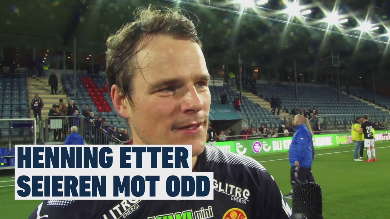 Henning Hauger etter Odd-seieren